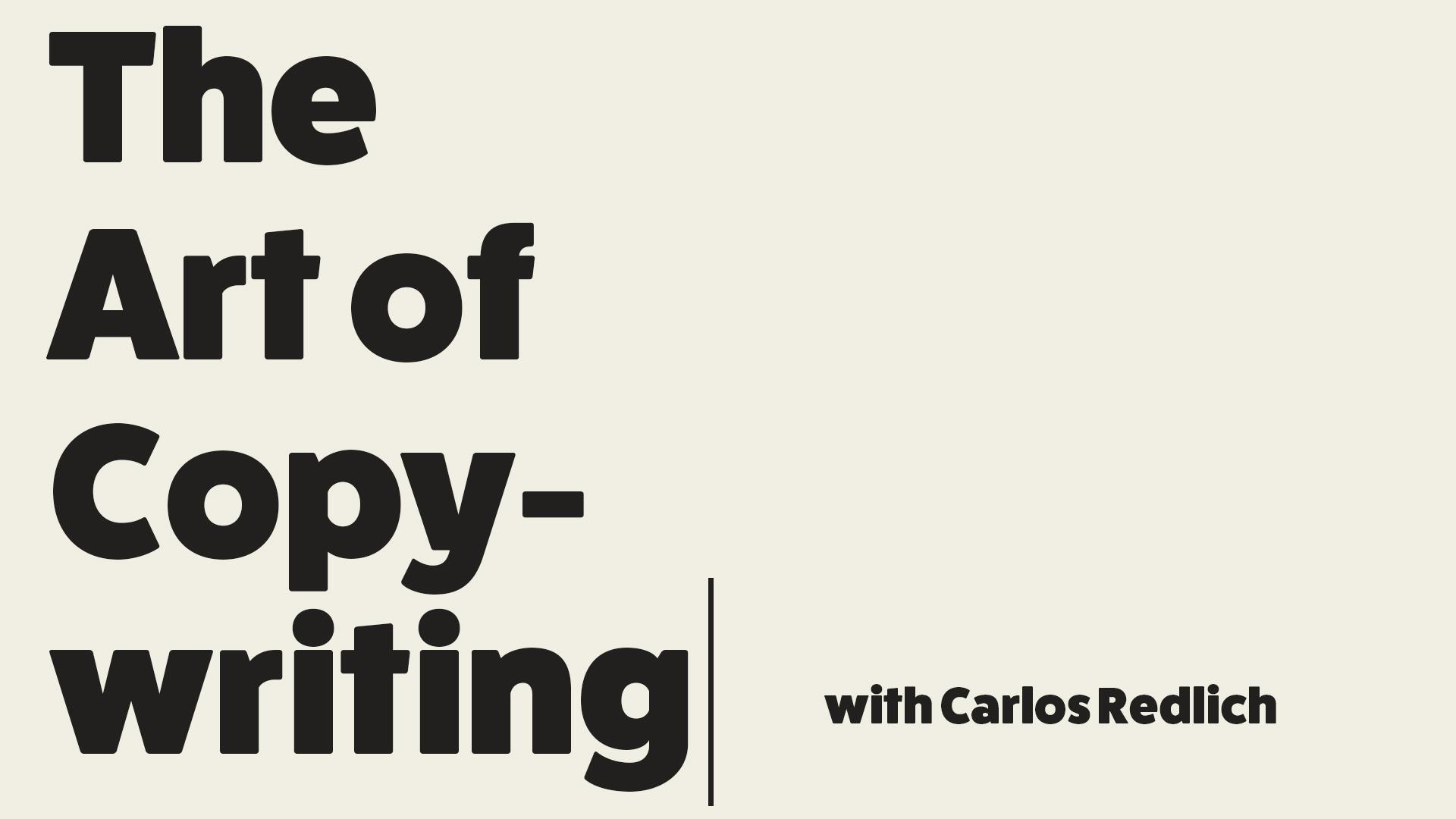 The Art of Copywriting